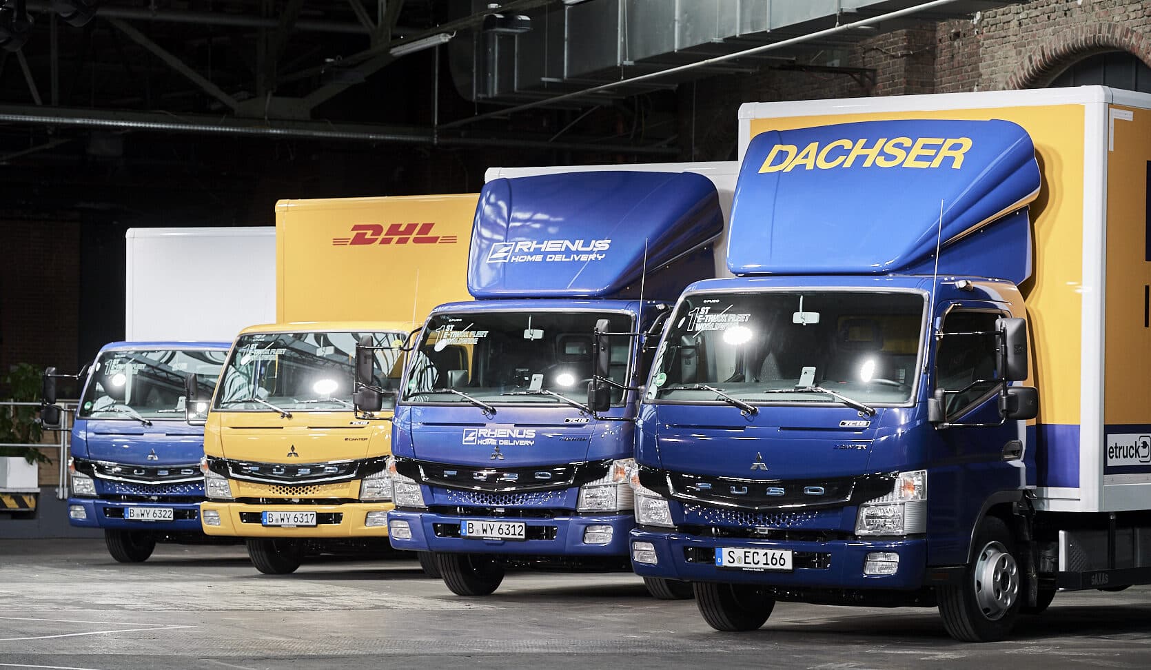 THE FUTURE TODAY. FIRST FULLY ELECTRIC eCANTERS FOR LOGISTICS DHL, DB SCHENKER, RHENUS AND DACHSER.